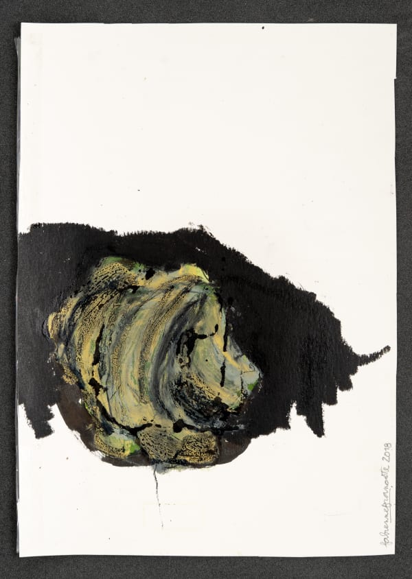 Fabienne Francotte The Forbidden Fruit and the Paradise, 2020 Mixed Media on Paper 24 x 17 cm 9 1/2 x 6 3/4 in