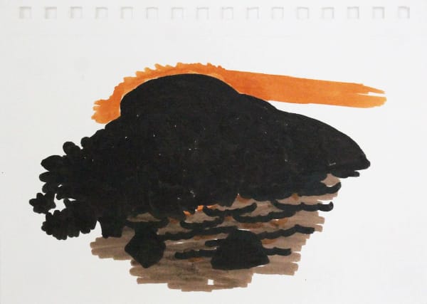 Jagath Weerasinghe Untitled XX, 2019 Mixed Media on Paper 16 x 22 cm 6 1/4 x 8 5/8 in