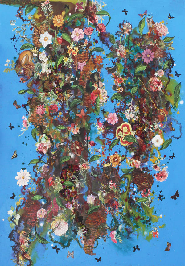 Priyantha Udagedara Orientalism V, 2018 MIxed Media on Canvas 158cm x 110cm