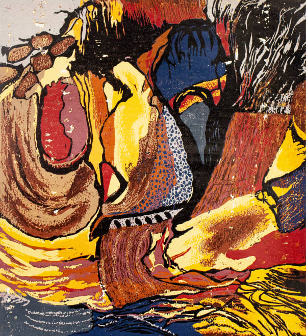 Hansika Herath Hidden Story 30, 2020 Woodcut Print 45 x 60 cm 17 3/4 x 23 5/8 in Edition of 10