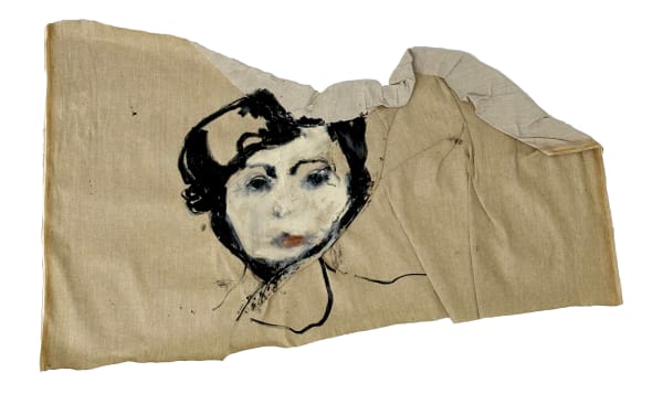 Fabienne Francotte The Flag, 2023 Mixed Media on Canvas 56 x 102 cm 22 x 40 1/8 in