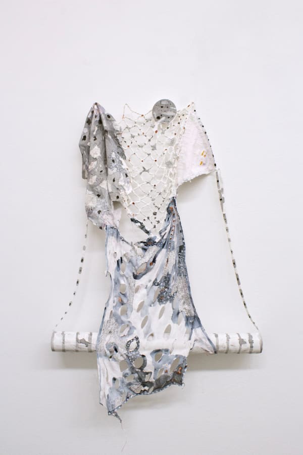 Sabeen Omar The wind got up in the night and took our plans away , 2022 Mixed Media 48 x 30 x 4 cm 18 7/8 x 11 3/4 x 1 5/8 in