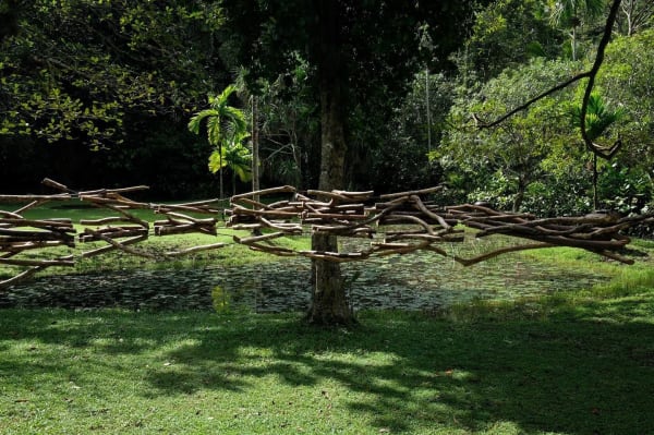 Installation view, Perch, Firi Rahman, Lunuganga