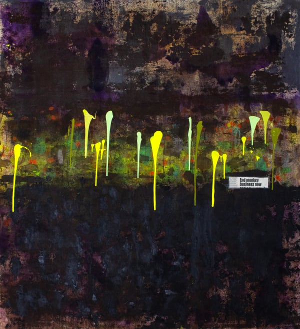 Saskia Pintelon Monkey Business, 2022 Acrylic on Canvas 183.5 x 160.5 cm 72 1/4 x 63 1/4 in