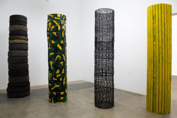 Chandraguptha Thenuwara Pillars, 2023 Mixed Media