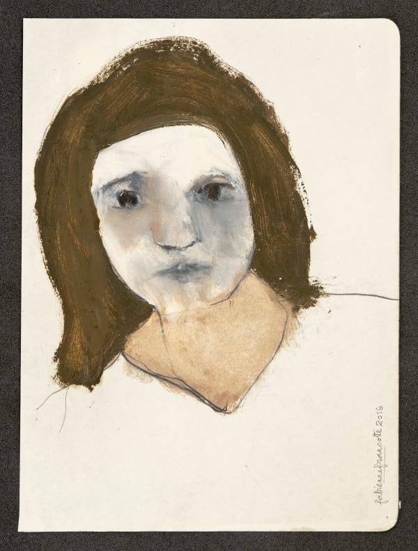 Fabienne Francotte The Blind Girl, 2020 Mixed Media on Paper 24 x 18 cm 9 1/2 x 7 1/8 in