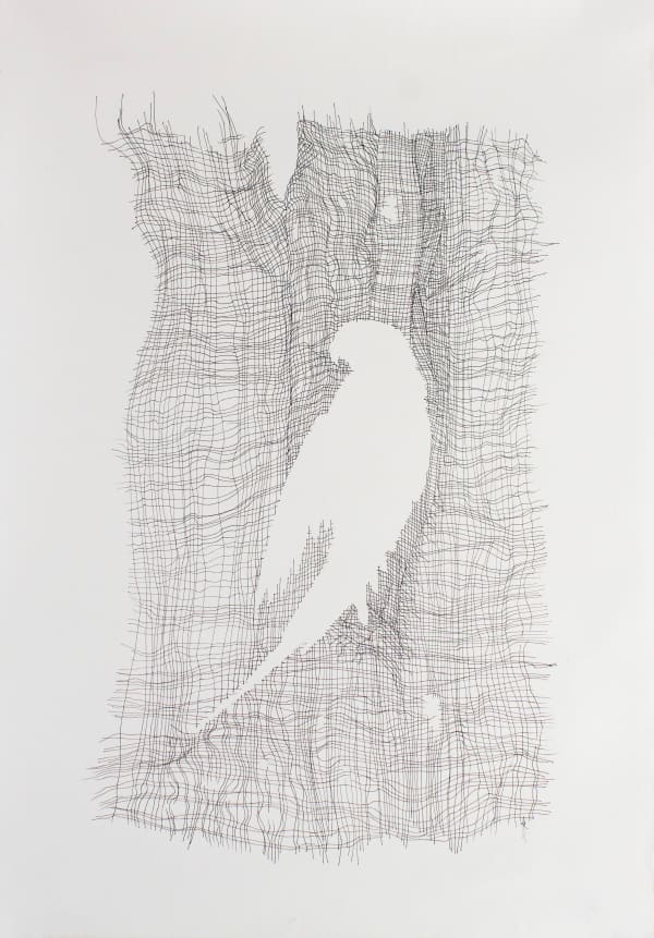 Firi Rahman Enclosure IX, 2022 Pen on Paper 63 x 44 cm 24 3/4 x 17 3/8 in