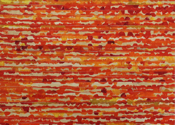 Chandraguptha Thenuwara b.1960Glitch+ VI, 2017 Mixed Media on Board 30 x 42 cm 11 3/4 x 16 1/2 in