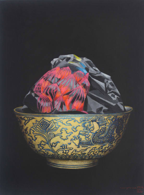 Gayan Prageeth Inedible V, 2024 Acrylic on Canvas 81 x 61 cm 31 7/8 x 24 in