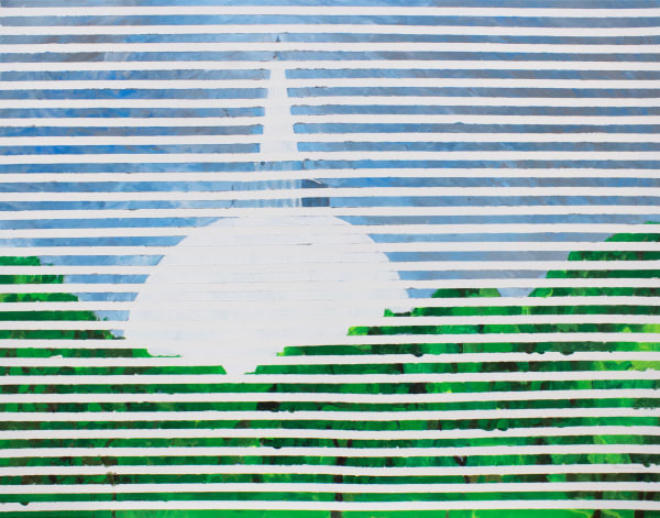 Chandraguptha Thenuwara BLINDS: Ruwanweli, 2021 Acrylic on Canvas 70 x 90 cm 27 1/2 x 35 3/8 in