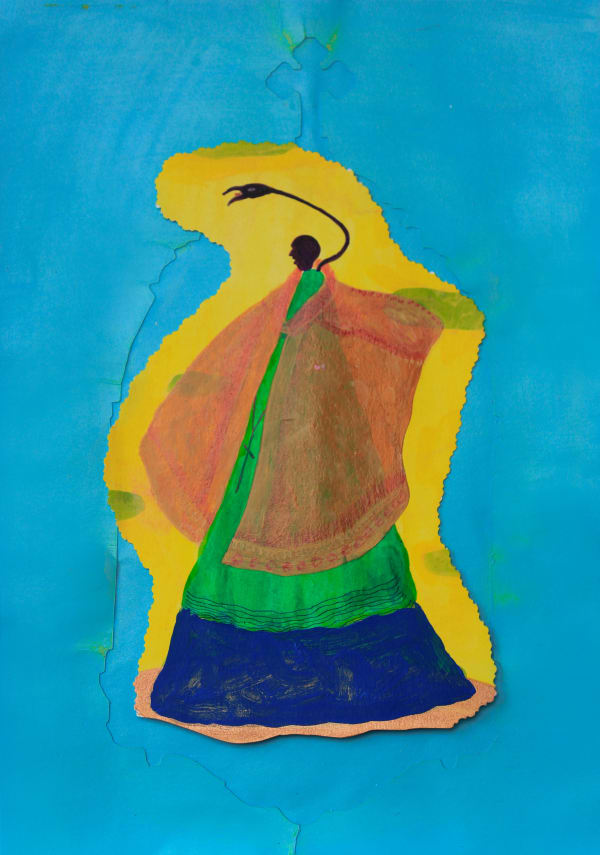 Sivasubramaniam Kajendran Untitled IV, 2024 Mixed Media on Paper 41 x 27 cm 16 1/8 x 10 5/8 in