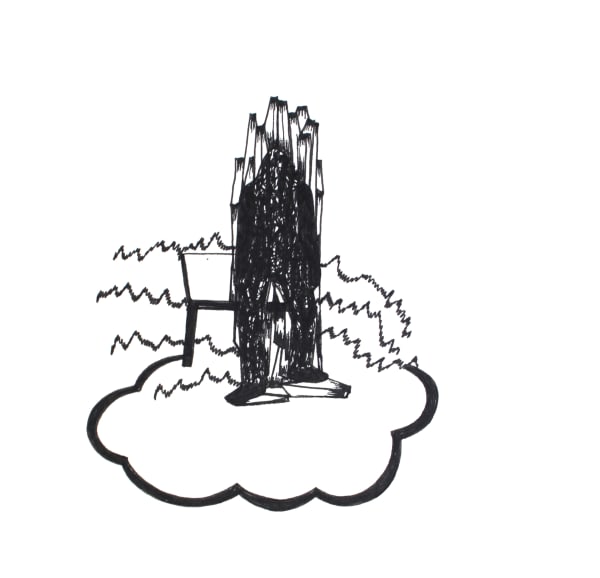 Arjuna Gunarathne Day to Day 33, 2008 Pen on Paper 14cm x 14cm 5 1/2 x 5 1/2 in