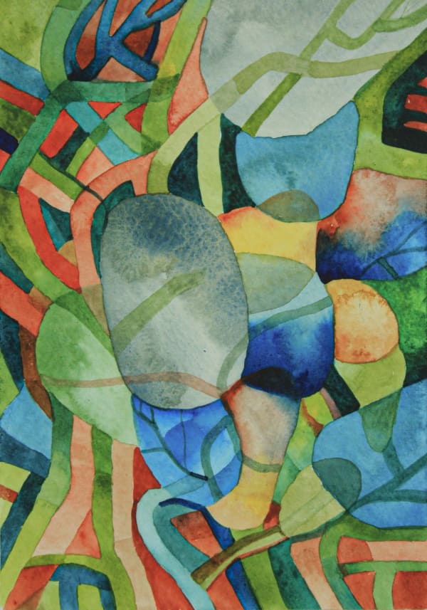 Shaanea Mendis Remember to Breathe I, 2025 Watercolour on Paper 15 x 10 cm 5 7/8 x 4 in