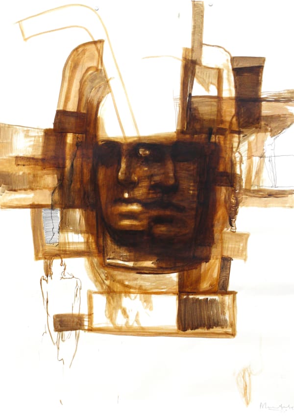 Manaram Gamage Untitled 3 , 2025 Mixed Media on Paper 101 x 72 cm 39 3/4 x 28 3/8 in