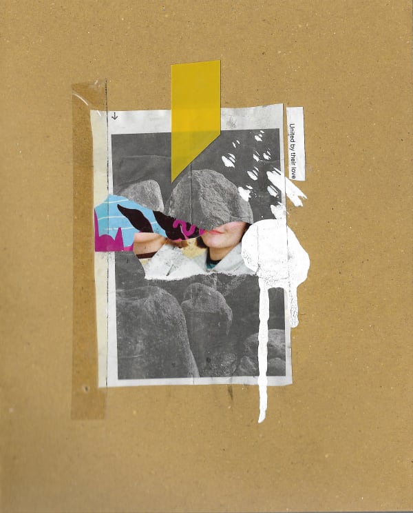 Muvindu Binoy Untitled 03, 2020 Mixed Media on Paper 18 x 14 cm 7 1/8 x 5 1/2 in