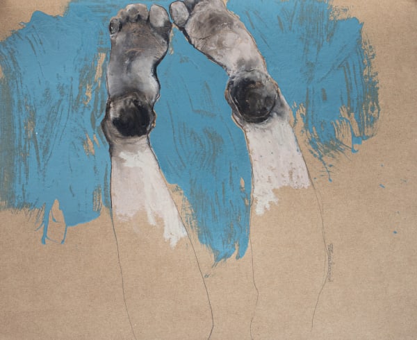 Fabienne Francotte The Fragmented Body 4, 2022 Mixed Media on Cardboard 54 x 66 cm 21 1/4 x 26 in