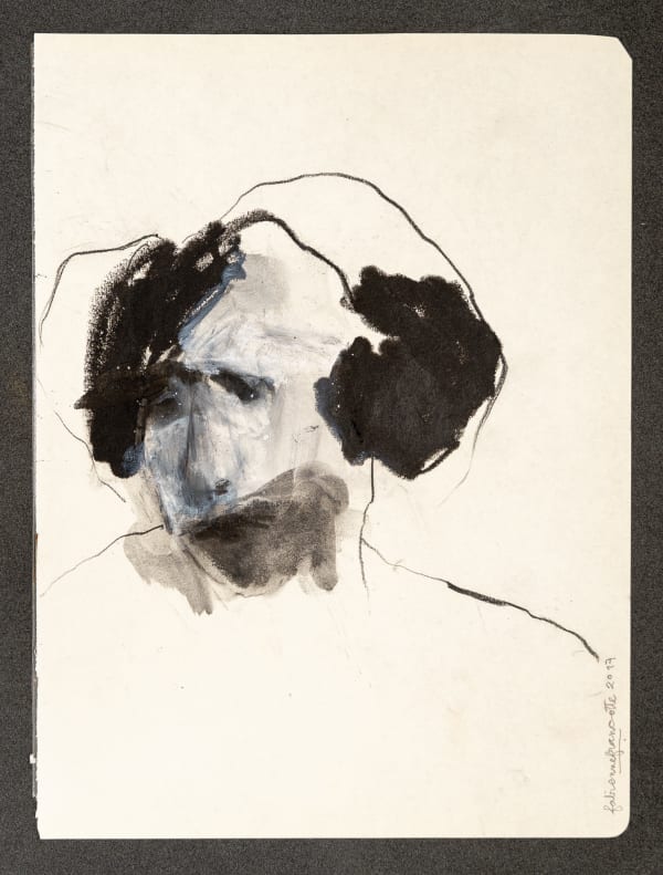 Fabienne Francotte The Loneliness Of The Soul, 2020 Mixed Media on Paper 24 x 18 cm 9 1/2 x 7 1/8 in