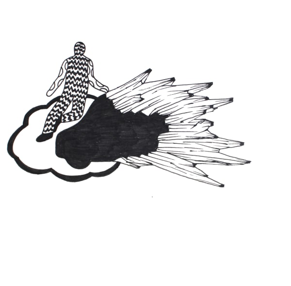 Arjuna Gunarathne Day to Day 24, 2008 Pen on Paper 14cm x 14cm 5 1/2 x 5 1/2 in