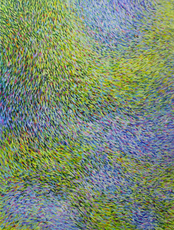 Ruwan Prasanna Kaze No Iro IX, 2023 Acrylic on Canvas 183 x 138 cm 72 x 54 3/8 in