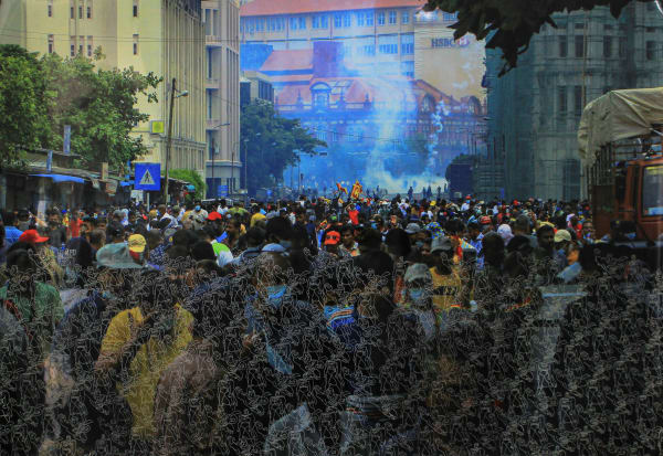 Pradeep Thalawatta If I Was A Superman, 2024 Engraved on Printed Archival Photo Paper 112 x 168 cm 44 1/8 x 66 1/8 in