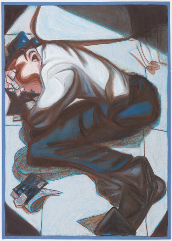 Mayun Kaluthanthri Uniform #16, 2024 Gouache and Pastels on Paper 84 x 60 cm 33 1/8 x 23 5/8 in