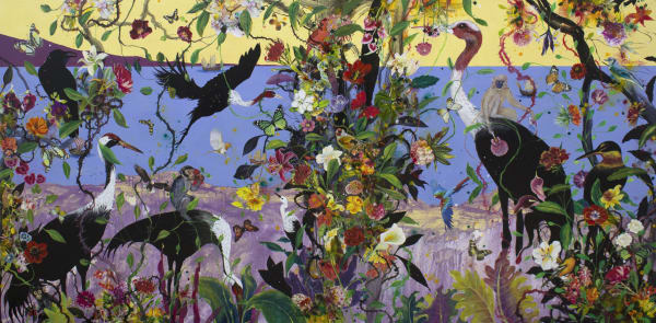 Priyantha Udagedara Serendib 1, 2020 Mixed Media on Canvas 122 x 245 cm 48 1/8 x 96 1/2 in