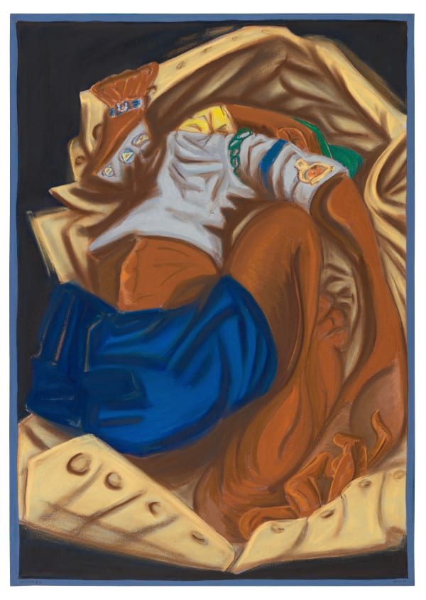 Mayun Kaluthanthri Uniform #6, 2024 Gouache and Pastels on Paper 84 x 60 cm 33 1/8 x 23 5/8 in