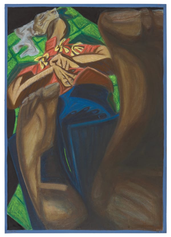 Mayun Kaluthanthri Uniform #11, 2024 Gouache and Pastels on Paper 84 x 60 cm 33 1/8 x 23 5/8 in