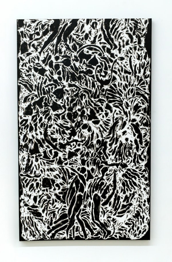 Chandraguptha Thenuwara Screen IV, 2025 Acrylic on Canvas 153 x 91 cm 60 1/4 x 35 7/8 in