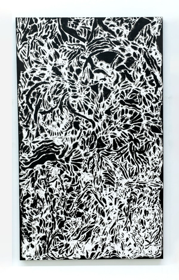 Chandraguptha Thenuwara Screen III, 2025 Acrylic on Canvas 153 x 91 cm 60 1/4 x 35 7/8 in