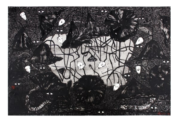 Nuwan Nalaka Sansāra 12, 2020 Watercolour on Fabriano Paper 75 x 105 cm 29 1/2 x 41 3/8 in