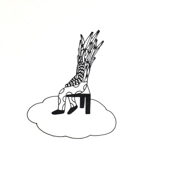 Arjuna Gunarathne Day to Day 7, 2008 Pen on Paper 14cm x 14cm 5 1/2 x 5 1/2 in