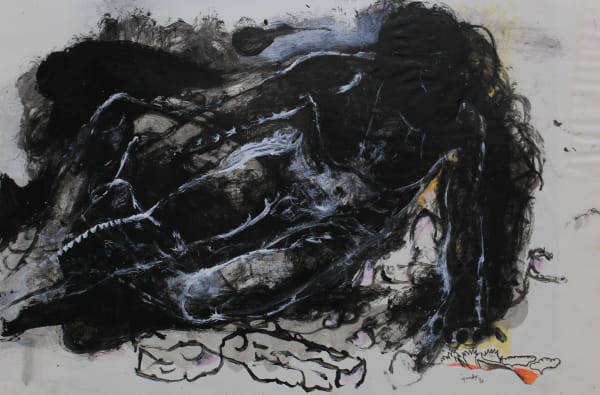 Jagath Weerasinghe Under the Dark Sky 6, 2020 Mixed Media on Paper 61 x 91 cm 24 x 36 in