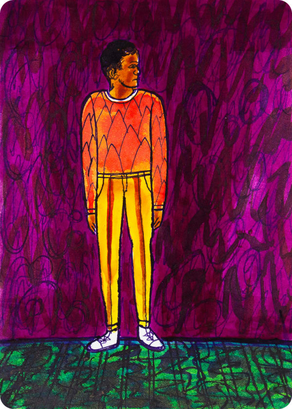 Arjuna Gunarathne Legal or Illegal? 9, 2022 Ink on Card 18 x 12 cm 7 1/8 x 4 3/4 in