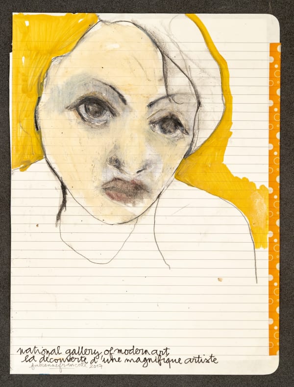 Fabienne Francotte 18, 2020 Mixed Media on Paper 25 x 18 cm 9 7/8 x 7 1/8 in