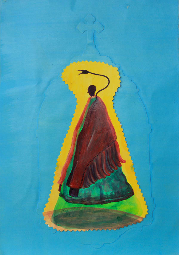 Sivasubramaniam Kajendran Untitled 1, 2024 Mixed Media on Paper 41 x 27 cm 16 1/8 x 10 5/8 in