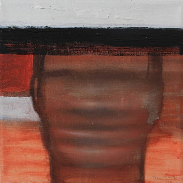 Manaram Gamage Faded 6, 2024 Acrylic on Canvas 33 x 33 cm 13 x 13 in