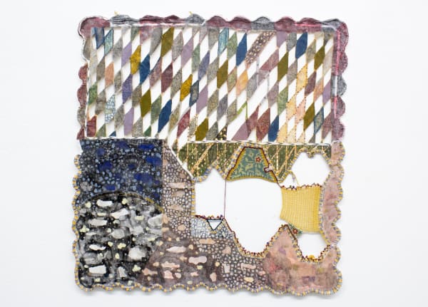 Sabeen Omar Things in a light in...which we have always hoped one day to see them bathed, 2022 Mixed Media 32 x 33 cm 12 5/8 x 13 in