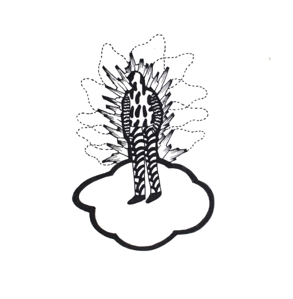 Arjuna Gunarathne Day to Day 10, 2008 Pen on Paper 14cm x 14cm 5 1/2 x 5 1/2 in