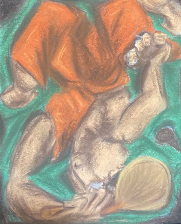 Mayun Kaluthanthri Uniform #1 Gouache and Pastels on Paper 25 x 18 cm 9 7/8 x 7 1/8 in