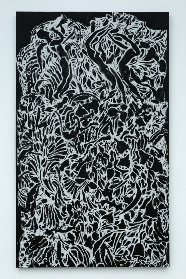 Chandraguptha Thenuwara Screen V, 2025 Acrylic on Canvas 153 x 91 cm 60 1/4 x 35 7/8 in