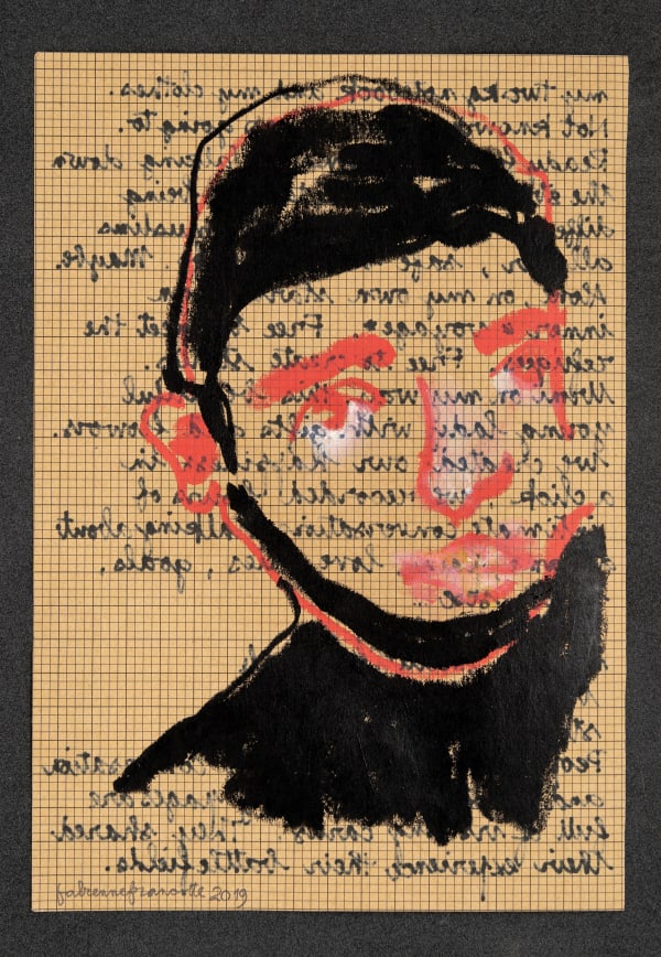 Fabienne Francotte 53, 2020 Mixed Media on Paper 24 x 17 cm 9 1/2 x 6 3/4 in