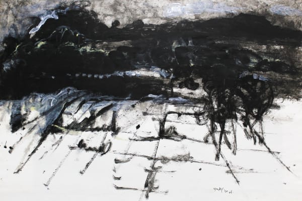 Jagath Weerasinghe Under the Dark Sky 2, 2020 Acrylic on Paper 61 x 91 cm 24 x 35 7/8 in