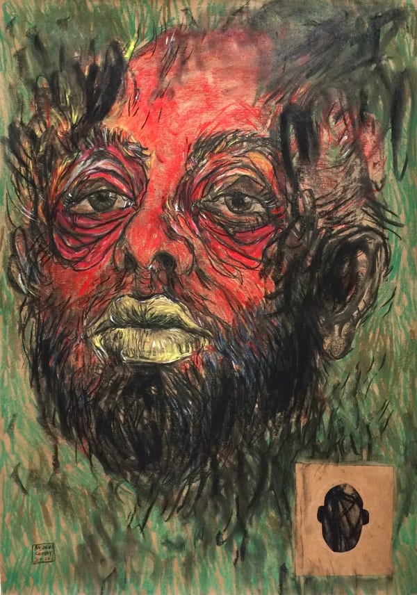 Hashan Cooray Untitled 06, 2021 Mixed Media on Paper 80 x 55 cm 31 1/2 x 21 5/8 in