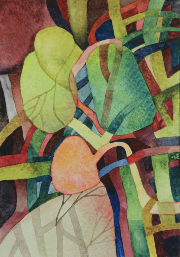 Shaanea Mendis Remember to Breathe XIX, 2025 Watercolour on Paper 15 x 10 cm 5 7/8 x 4 in