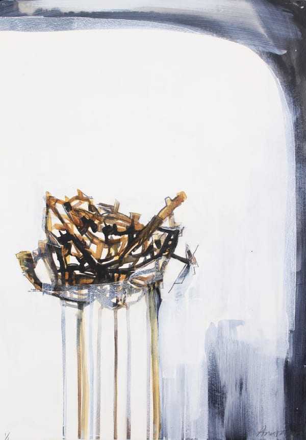 Anushiya Sundaralingam Hope 12, 2025 Mixed media on Paper 58 x 42 cm 22 7/8 x 16 1/2 in