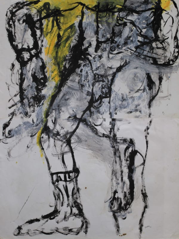 Jagath Weerasinghe Figure 2, 2020 Acrylic on Paper 122 x 91 cm 48 x 35 7/8 in