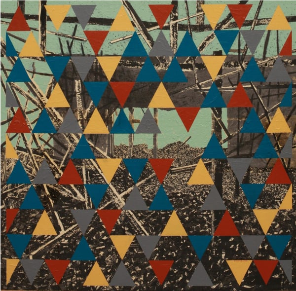 Gayan Prageeth Since 1983 III, 2016 Mixed Media on Canvas 92cm x 92cm