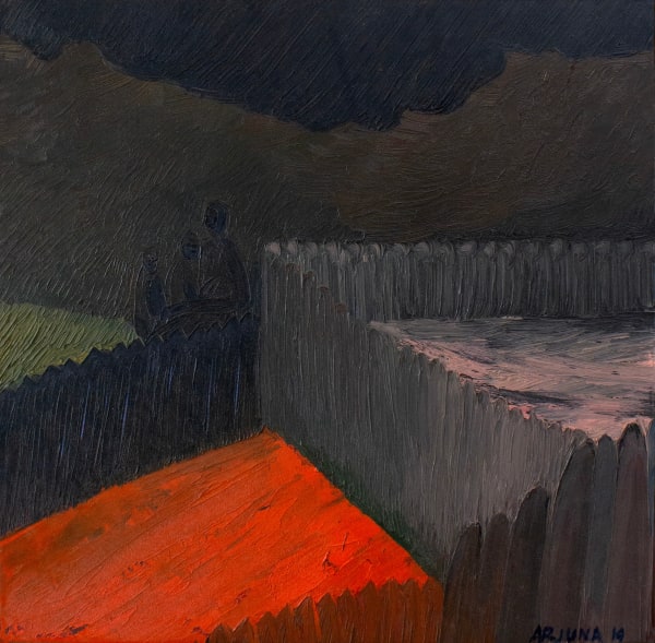 Arjuna Gunarathne Boundaries 1, 2019 Oil on Canvas 51 x 51 cm 20 1/8 x 20 1/8 in