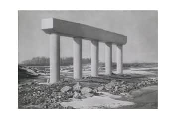 Charles Kanwischer, US 24 Road Project - Support Columns, 2010
